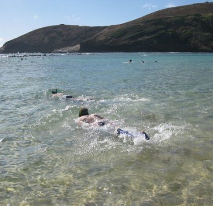 Snorkeling and the Beach at Hanauma Bay in Oahu