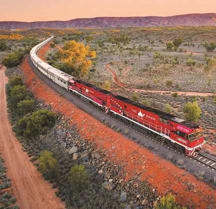 This Vintage Train With 44 Deluxe Cars Might Be the Coolest Way to See the Australian Outback